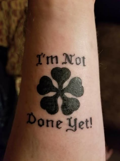 Black Clover Tattoo Ideas, Clover Tattoo Ideas, Black Clover Tattoo, Clover Tattoo, Not Done Yet, Clover Tattoos, Black Clover, Tattoo Ideas, Tattoos