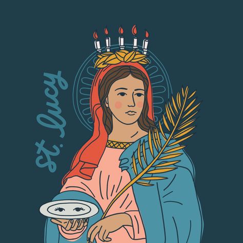 St. Lucy: Light in Darkness, Patroness of Eyesight 🕯️✨ St. Lucy, known for her unwavering faith and martyrdom, is celebrated as a beacon of light and purity in the Catholic Church. Despite facing persecution, she remained steadfast in her devotion to Christ. St. Lucy's name derives from the Latin word for light, symbolizing her role as a bringer of light to the world. Her story inspires us to live with courage and faith, even in the darkest of times. St. Lucy's devotion to Christ and her co... St Lucy Feast Day, Bringer Of Light, St Lucia Day, Light In Darkness, St Lucy, Saint Lucy, Unwavering Faith, Latin Word, Catholic Family