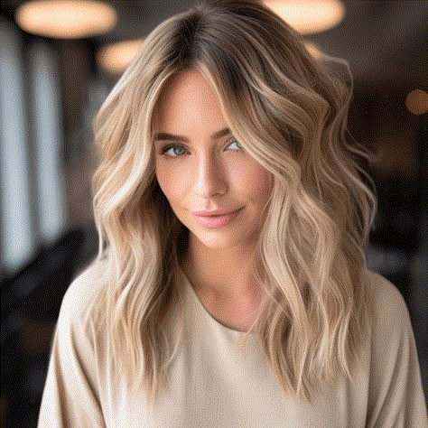 Bold Balayage with Natural Root Fade Outgrown Blonde Hair Balayage, Blonde Rooty Balayage, Level 7 Root Melt, Grown Out Roots To Balayage, Root Smudge Blonde Curtain Bangs, Blonde Faded Roots, Root Fade Blonde Balayage, Neutral Blonde With Shadow Root, Smudge Root Blonde With Lowlights