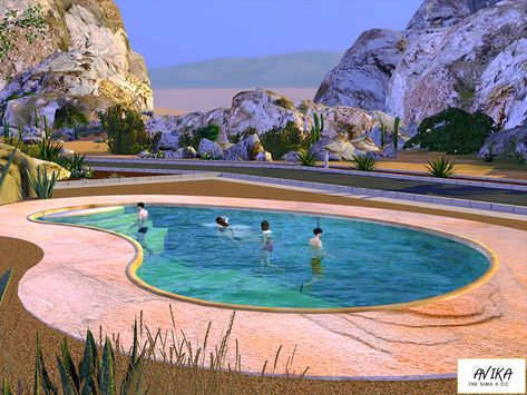 Cool Pools Sims 4, Sims 4 Round Pool, Pools Sims 4, Sims4 Pool Cc, Sims 4 Cc Swimming Pool, Sims 4 Swimming Pool, Sims 4 Cc Pool Stuff, Pool Sims 4, Sims 4 Pool Cc