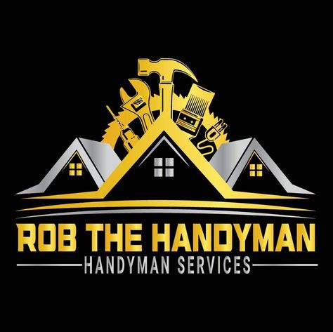 Handy Man Logo, Handyman Logo Design, Business Llc, Handyman Logo, Tool Logo, Painting Logo, Handyman Services, Man Logo, Home Logo