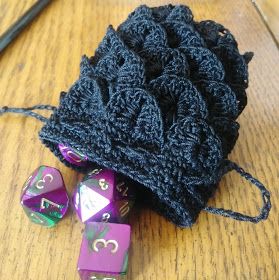 StormFly Crafts: Crochet Game of Thrones Dragon Egg Inspired Dice Bag Dragon Egg Crochet Pattern, Dragon Egg Crochet Bag, Dragon Egg Dice Bag Crochet, Dragon Egg Crochet, Crochet Dragon Egg Pattern Free, Dnd Dice Bag Crochet Pattern, Dice Bag Crochet Pattern Free, Crochet Dnd Dice Bag Pattern Free, Crochet Practical Ideas