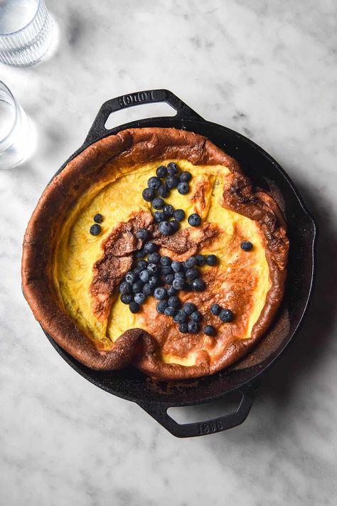 Gluten free Dutch Baby Gluten Free Dutch Baby, Gf Pancakes, Gluten Free Breakfast, Gluten Free Recipes For Breakfast, How To Make Pancakes, Gluten Free Sweet, Dutch Baby, Food Intolerance, Weekend Breakfast