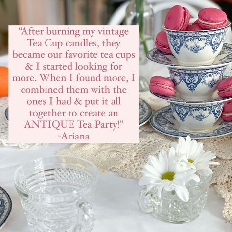 We 🫶🏼 to see the way people repurpose their vintage candles! Tea parties, brunch decor, cabinet displays and more ☺️ How do you repurpose your Vintage Glassware? EASTER VINTAGE coming in less than a week! Sign up for our newsletter to make sure you don’t miss this adorable launch! www.theouterbankscandlecompany.com Decor Cabinet, Easter Vintage, Brunch Decor, Teacup Candles, The Outer Banks, Antique Tea, Tea Parties, Tea Cups Vintage, Vintage Candles