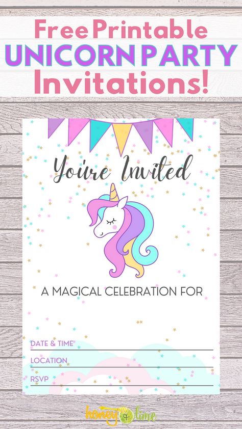 Free Unicorn Invitation Template, Unicorn Party Invites Free Printable, Unicorn Birthday Invitations Free, Unicorn Birthday Invitations Template, Unicorn Party Invitations, Printable Unicorn Birthday Invitations, Unicorn Invite, Printable Unicorn Birthday, Birthday Party Invitations Free