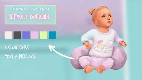 Cute Freckles, Sims 4 Traits, Sims 4 Cas Mods, Free Sims 4, Sims 4 Mm Cc, Baby Props, Baby Seat, Sims 4 Mm, Sims 4 Toddler