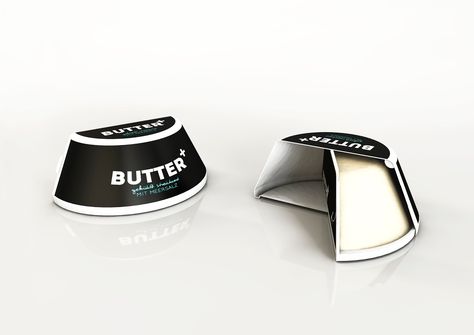 Butter Plus on Packaging of the World - Creative Package Design Gallery Plastic Packaging Design, Dairy Packaging, Cheese Packaging, Innovative Packaging, Unique Packaging, Coffee Packaging, Creative Packaging Design, Creative Packaging, Plastic Packaging