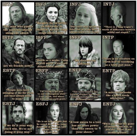 Game of Thrones MBTI Chart - Imgur Game Of Thrones Mbti, Catlyn Stark, Mbti Chart, Intuitive Thinking, Tywin Lannister, Mbti Charts, Personality Game, Mental Capacity, Personality Chart