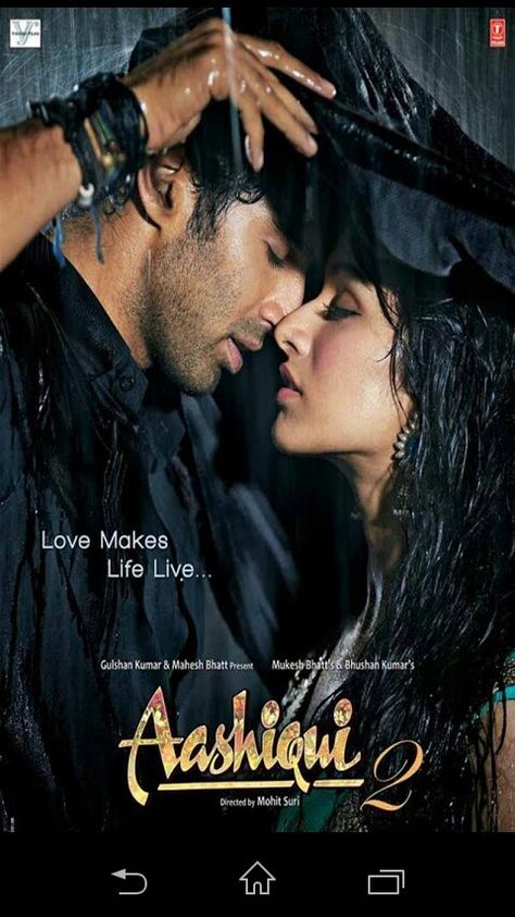 Aashiqui 2 poster Aashiqui 2, Best Bollywood Movies, Hindi Movie Song, Latest Hindi Movies, Look Wallpaper, Indian Movie, Bollywood Posters, Indian Artist, Movie Wallpapers