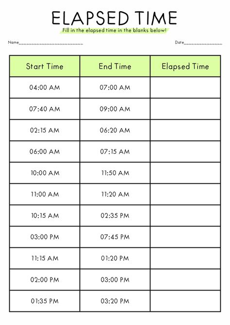 Elapsed Time Worksheets Grade 3, Time Worksheets 2nd Grade, Time Worksheets Grade 3, Elapsed Time Activities, Math Key Words, Elapsed Time Worksheets, Worksheets For 3rd Grade, Elapsed Time Word Problems, Math Worksheets For Kids