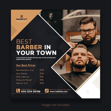 PSD barbershop and men grooming social m... | Premium Psd #Freepik #psd #barbershop-flyer #barber-flyer #barber-shop-poster #barber-poster Barber Social Media Design, Barber Shop Poster Design, Men Barber Shop Design, Barbershop Flyer Design, Barber Shop Poster, Motion Story, Barbershop Poster, Barber Poster, Pull Up Banner Design