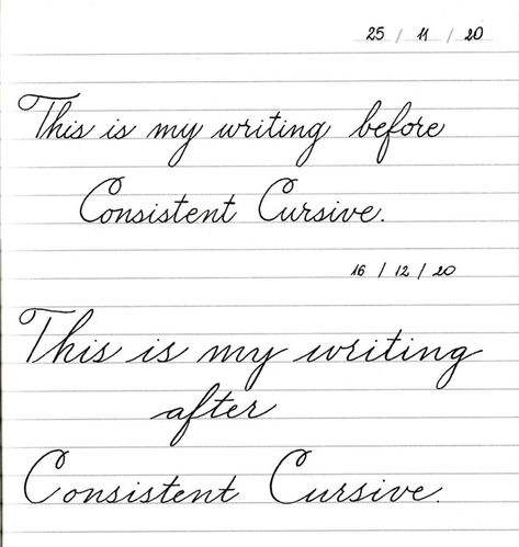 Learn to write Cursive - Consistent Cursive Handwriting Tutorial, Letters Tutorial, Write Cursive, Writing For Beginners, Learn To Write Cursive, Manuscript Writing, Teaching Cursive, Writing Course, Learning Cursive