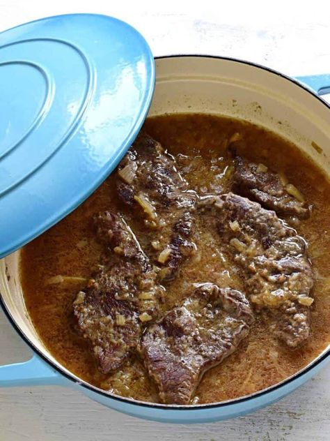 Sirloin Steak Recipes Dutch Oven, Recipe For Sirloin Steak, Braised Sirloin Steak, Dutch Oven Sirloin Steak, Bone In Sirloin Steak Recipes, Elk Sirloin Steak Recipes, Braised Round Steak Recipes, Bottom Sirloin Steak Recipes, Tender Sirloin Steak Recipes