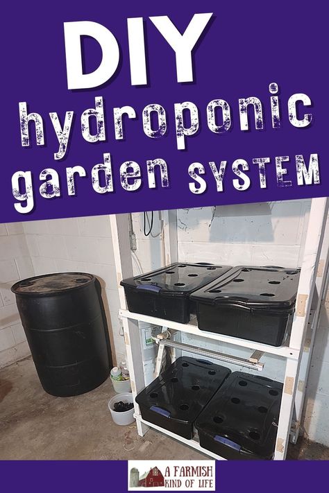 Diy Hydroponic Garden, Hydro Garden, Homemade Hydroponic System, Hydro Gardening, Fodder System, Plastic Totes, Hydroponic Garden, Hydroponics Diy, Aquaponics System