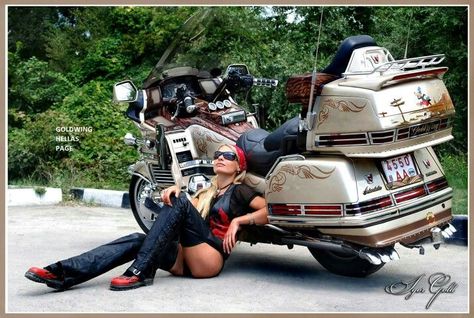 Honda Motorcycles Goldwing, Classic Honda Motorcycles, Goldwing Trike, Goldwing Motorcycles, Dieselpunk Vehicles, Vintage Honda Motorcycles, Police Truck, Мотоциклы Cafe Racers, Honda Goldwing