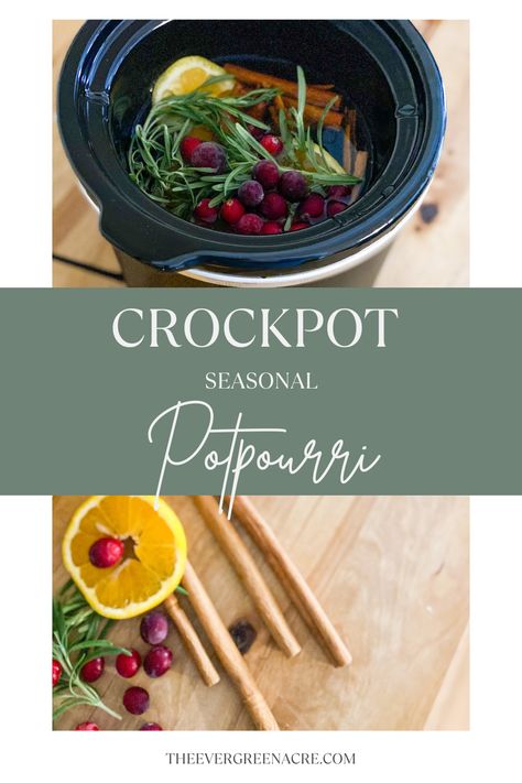 Simmer pots, or stovetop potpourri, can be made in the crockpot too! This Autumn Simmer Pot Recipe is an easy, chemical free way to scent your home using your slow cooker! Crockpot Popery, Simmer Pot Christmas Recipes, Small Crockpot Potpourri, Crockpot Home Scents, Smell Good Pot On Stove, Small Crockpot Simmer Pot, Christmas Popourie Crockpot, Crockpot Potpourri Fall, Mini Slow Cooker Simmer Pot