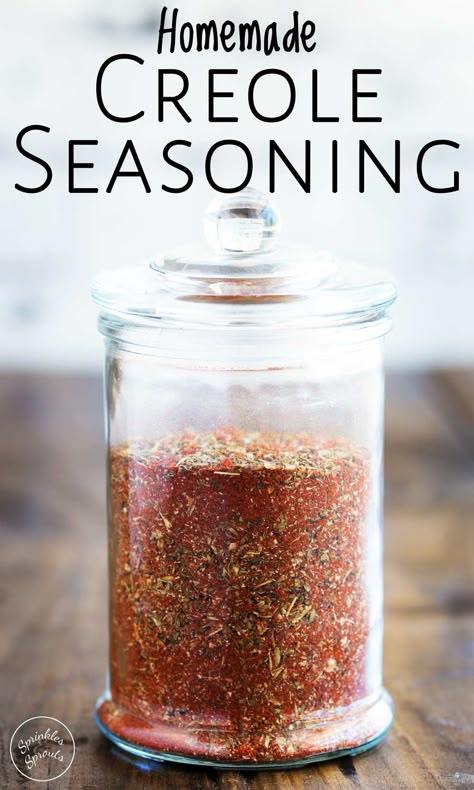 Homemade Spice Mixes, Creole Food, Homemade Dry Mixes, Homemade Seasoning, Homemade Cajun Seasoning, Dry Rub Recipes, Homemade Spice Mix, Creole Cooking, Dry Mixes