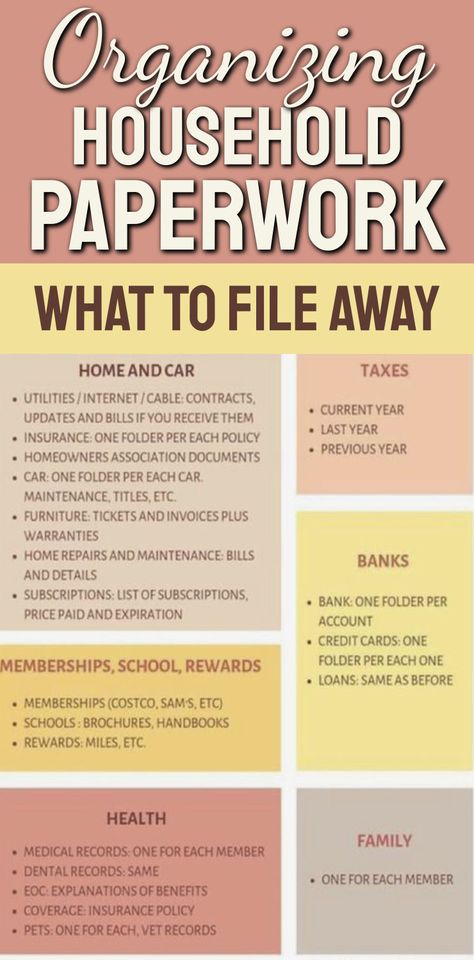 Household Paper Clutter Organization System - Organizing important documents binder DIY organizing important papers printable checklist documents organization life binder printables paper clutter solutions home filing system categories home file organization funeral planning important documents clutter control paper decluttering Small Business File Organization, Important Documents Organization, Important Papers To Keep, Important Documents Binder Printables, Important Papers Binder, Organizing Paperwork Filing System, Home Filing System Categories, Organizing Important Documents Binder, Work Organization Printables