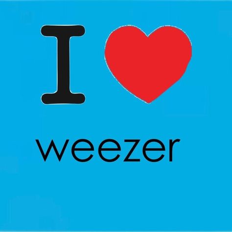 profile picture with text that says i heart weezer Weezer Pfps, Weezer Wallpapers, Weezer Pfp, Sweater Song, Rivers Cuomo, Buddy Holly, Weezer, Zoo Wee Mama, I Dont Have Friends