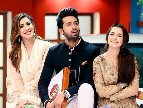 Fahad Mustafa, Mehwish Hayat, Hania Aamir, Fawad Khan, Pakistani Actress, Sleeve Blouse, Talk Show, Long Sleeve Blouse, Actresses