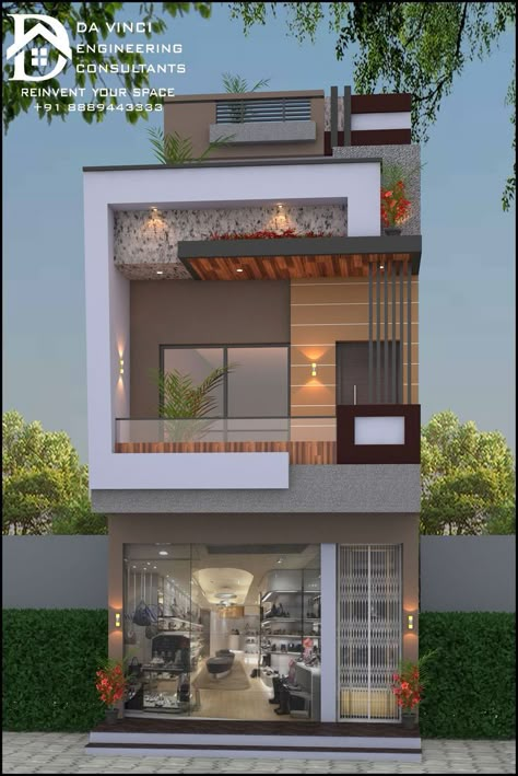 #ElevationHome #ElevationDesign #elevationideas #house exterior #modern house exterior #home exterior #beautiful home exterior #elevationrender #elevation_home#elevationonline #elevationhomecoluor #front_elevation #elevationtiles #exterior_Work #exterior3D #exteriorpaving #exteriorstone #house_exterior_designs #3d_exterior #g+1 #Ground_floor_first_second #house outer design#pergola #balcony design #TOWER #colourcollection2023 #maingates #WindowsIdeas #lighting #profilelights #ies #boundarywall Home Elevation, House Front Elevation, Building Front Designs, House Front Porch, Little House Plans, Small House Elevation, Small House Front Design, House Balcony Design, Small House Design Exterior