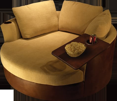 Cuddle Couch (I've also seen it called a Barrel Couch) Cuddle Couch, Cuddle Sofa, Round Couch, Furniture Foam, Cuddle Chair, Home Theater Rooms, Theatre Room, Theater Room, Theater Seating