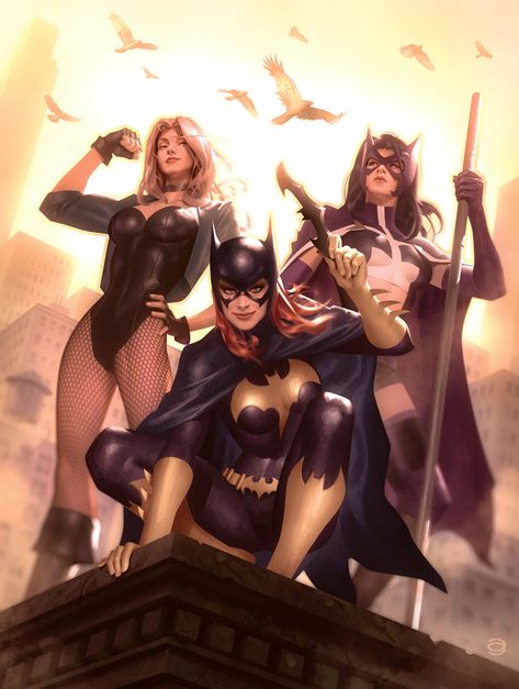 The Birds Of Prey, Batgirl Art, Bird Of Prey, Arte Dc Comics, Dc Comics Artwork, Black Canary, Sideshow Collectibles, Comics Girl, Marvel Vs