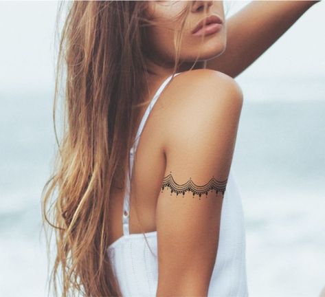 Cuff Tattoo, Polynesian Tattoos, Forearm Band Tattoos, Boho Tattoos, Armband Tattoo Design, Summer Tattoo, Cool Forearm Tattoos, Matching Couple Tattoos, Shoulder Tattoos