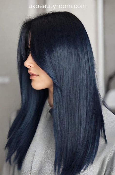 Are you looking for the best blue hair dye for dark hair? If you have black hair or brown hair and want to change your hair color to midnight Plum Black Hair, Formal Hairstyle Ideas, Best Blue Hair Dye, Hair Dye For Dark Hair, Dye For Dark Hair, Black Hairstyle Ideas, Blue Black Hair Dye, Black Hair Curly, Midnight Hair