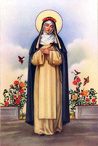 Santa Rosa de Lima St Rose Of Lima, Blessed Mother Statue, Religious Pictures, Santa Rita, Religious Images, Religious Icons, Catholic Art, Prayer Cards, Blessed Mother