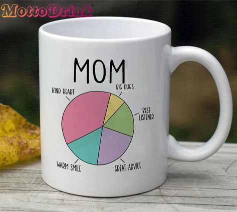 Mom Pie Chart Mug Funny Coffee Mother Meaningful Present Check more at https://mottodrink.com/product/mom-pie-chart-mug-funny-coffee-mother-meaningful-present/ Big Hugs, Funny Coffee, Kind Heart, Coffee Humor, Pie Chart, Pie, Mug, Coffee, Funny