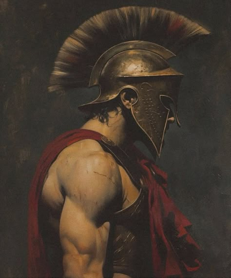 Greek Soldier, Pax Romana, Greek Paintings, Roman Soldier, Roman Warriors, Roman Statue, Greek Warrior, Rennaissance Art, Greek Mythology Art