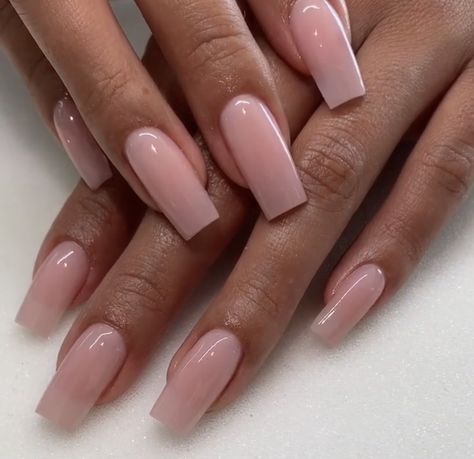 Milky Nails, Polish Nails, Trendy Nail, Acrylic Nails Coffin Short, Pink Acrylic Nails, Neutral Nails, Square Acrylic Nails, Classy Nails, Fire Nails