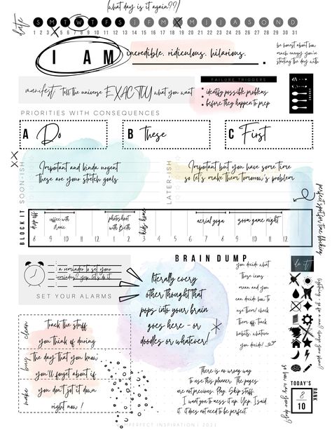 Fully Customizable Digital Daily Planners — Imperfect Inspiration Digital Planner Apps, Visual Learner, Planner Apps, What Day Is It, Creative Planner, Clever Gift, Brain Science, Planner Notepad, 22 December