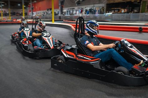 Go Kart Racing Indianapolis – Groups and Parties – Fishers | K1 Speed Go Karting Aesthetic, Indoor Go Kart Racing, Go Kart Tracks, Go Karting, Indoor Track, Go Kart Racing, Visit Orlando, Team Building Exercises, Cheap Things To Do