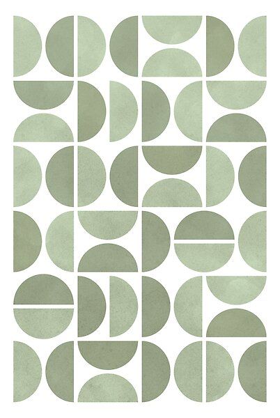 Mid Century Drawing, Mid Century Shapes, Mid Century Modern Graphics, Abstract Geometric Art Pattern Design Shape, Modern Green Wallpaper, Green Pattern Tile, Mid Century Patterns, Geometric Pattern Interior, Retro Pattern Wallpaper