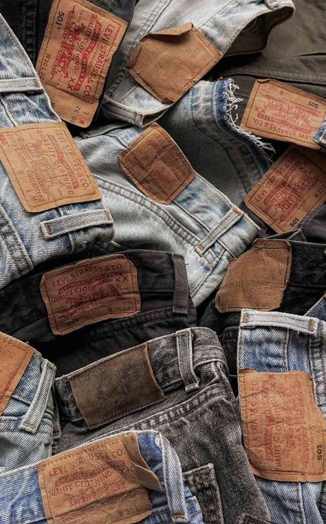 Denim Aesthetic, Sustainability Projects, Anchor Threads, Flat Lays, Ad Campaign, Aesthetic Photography, On Tumblr, Levi Jeans, Denim Jeans