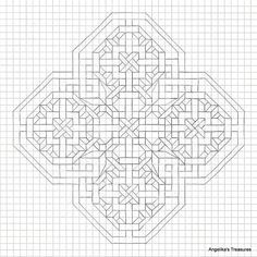 Imaginesque Blackwork Pattern – Cross-stitch BC2 Graph Paper Doodles, Graph Paper Drawings Doodles, Grid Doodles, Grid Paper Drawings, Symmetric Drawing, Graph Paper Art Easy, Graph Drawing, Geometric Shapes Drawing, Geometric Coloring Pages