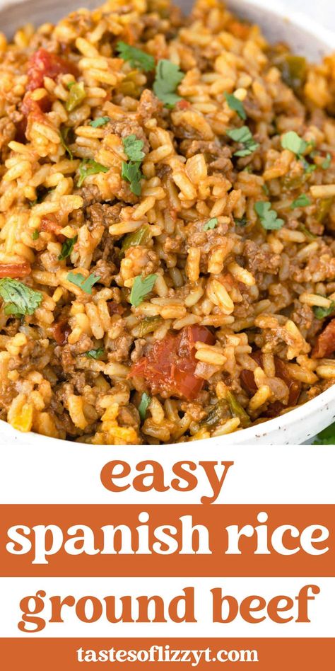 Spanish Rice With Meat, Mexican Rice With Meat, Ground Beef Spanish Recipes, Mexican Beef And Rice Recipes, Spanish Rice Meals, Mexican Ground Beef And Rice Recipes, Knorr Spanish Rice Recipes Ground Beef, Spanish Rice With Hamburger, Rice A Roni Spanish Rice Recipe