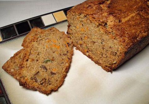 Banana Bread Allrecipes, Carrot Banana Bread, Banana Carrot Bread, Carrot Bread Recipe, Carrot Banana Cake, Carrot Bread, Banana Bread Recipe, 200 Calories, Banana Cake