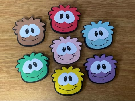 Club Penguin Door Decs, Club Penguin Ra Board, Ra Door Decks, College Door Decs, Puffle Club Penguin, Resident Assistant Door Decs, Res Life Door Decs, Dorm Bulletin Boards, Stuco Ideas