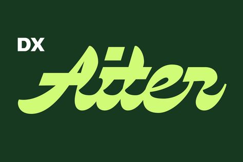 DX Aiter Bold Modern Script :: Behance Free School Fonts, Modern Typeface, Cards Quotes, Simple Signs, Vintage Font, Sign Painting, Modern Classic Style, On Logo, Bold Logo