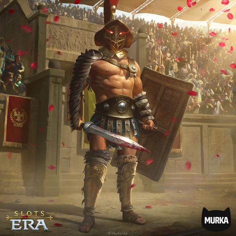 ArtStation - Gladiator, Sergey Samarskiy Ancient Rome Gladiators, Gladiator Games, Gladiator Movie, Caracter Design, Dragon Artwork Fantasy, Roman Soldiers, Dragon Artwork, Greek Art, Illustration Artwork