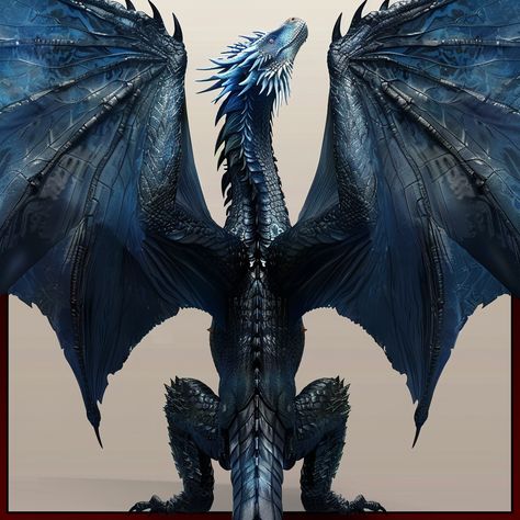 Navy Blue Dragon, Black And Blue Dragon, Dark Blue Dragon, Blue Wyvern, Blue Dragon Tattoo, Dragons Drawing, Game Of Thrones Oc, Dragon Story, Dragon Blue