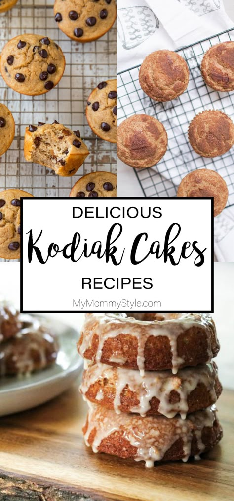 Kodiak Blueberry Muffins, Kodiak Cakes Muffins, Kodiak Cake Recipes, Kodiak Recipes, Kodiak Cakes Recipe, Peanut Butter Muffins, Healthy Banana Muffins, Pancake Mix Recipes, Cake Pumpkin