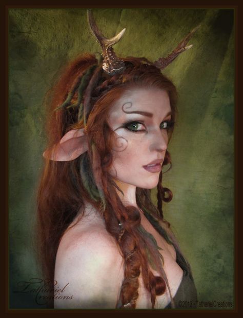 Faun Makeup, Faun Costume, Karneval Diy, Heroic Fantasy, Larp Costume, Elf Costume, Fairy Makeup, Special Effects Makeup, Woodland Fairy