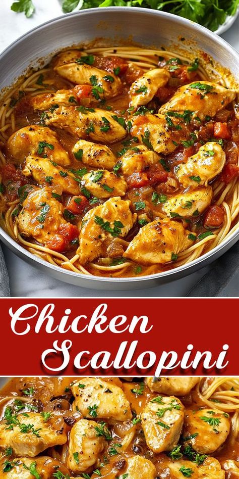 This Chicken Scallopini recipe features tender, pan-seared chicken cutlets drizzled with a buttery lemon wine sauce and topped with capers for a burst of flavor. 🌿✨ 📌 Save this Pin and bring a touch of Italian-inspired elegance to your next meal! You’ll love how simple yet delicious it is. #ChickenScallopini #EasyDinnerRecipes #ItalianInspired #LemonChicken#WeeknightMeals #ChickenLovers #QuickAndEasyCooking 🍗🍋 Italian Chicken Cutlets, Chicken Scallopini Recipes, Chicken Scallopini, Golden Chicken, Chicken Saltimbocca, Pan Seared Chicken, Italian Chicken, Chicken Bites, Chicken Cutlets