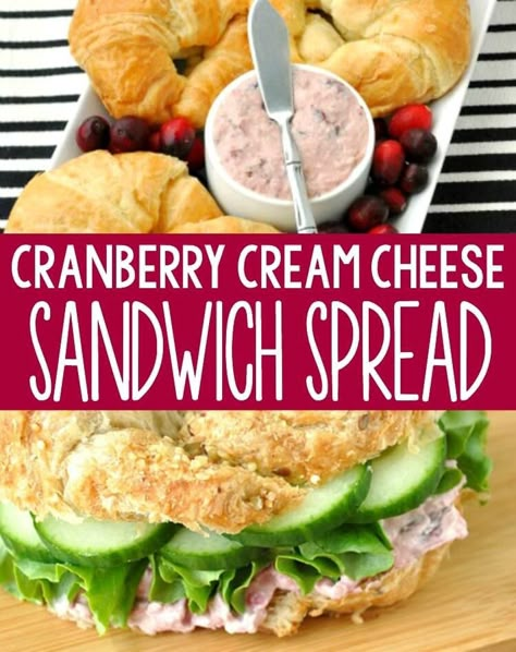 Cranberry Cream Cheese Spread, Cream Cheese Spread Recipes, Cream Cheese Sandwiches, Seared Salmon Recipes, Cream Cheese Spread, Beef Tips And Gravy, Holiday Leftovers, Cream Dip, Glazed Pork Chops