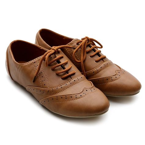 Brown Oxfords Women, Brown Flat Shoes, Oxford Shoes Outfit, Brown Oxfords, Best Walking Shoes, Lace Up Dress, Oxford Heels, Brown Shoes, Oxford Dress