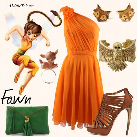 Fawn Tinkerbell Costume Ideas, Tinkerbell Fawn Costume, Tinker Bell Fawn Costume, Fawn Tinkerbell Costume, Fawn From Tinkerbell Costume, Fawn Fairy Costume, Fawn Costume Fairy Pixie Hollow, Fawn Halloween Costume Tinkerbell, Fawn Disneybound